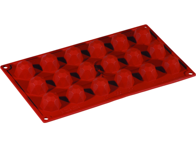 Baking mold Silicone 1/3 GN, 18 diamonds