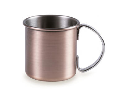 Mug w/handle matte copper Ø9 cm 48 cl