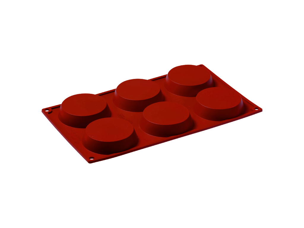 Baking Mold Silicone 1/3 GN, 6 round