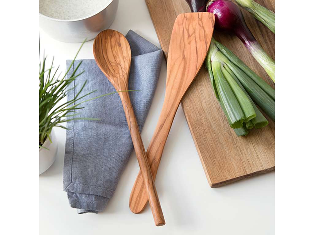 Palette and Ladle Olive Wood