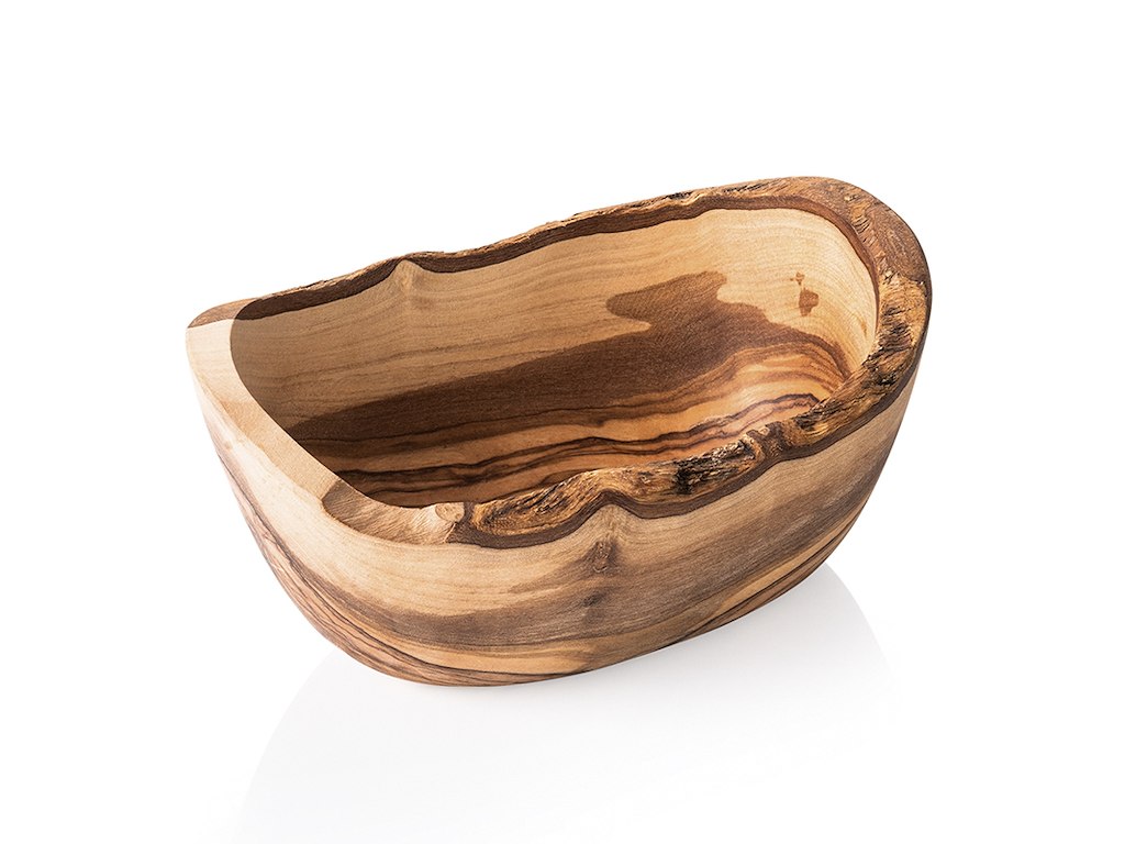 Bowl Oval Olive Wood 14x8x7cm