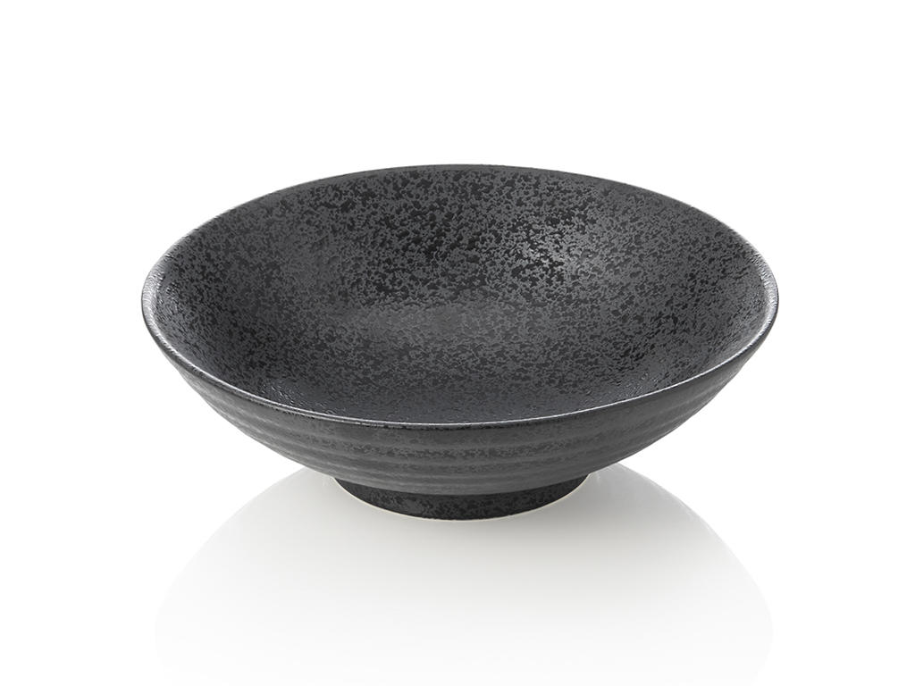 Bowl - Porcelain - Black - Ø24.5cm - 1ltr - 75x245x245mm