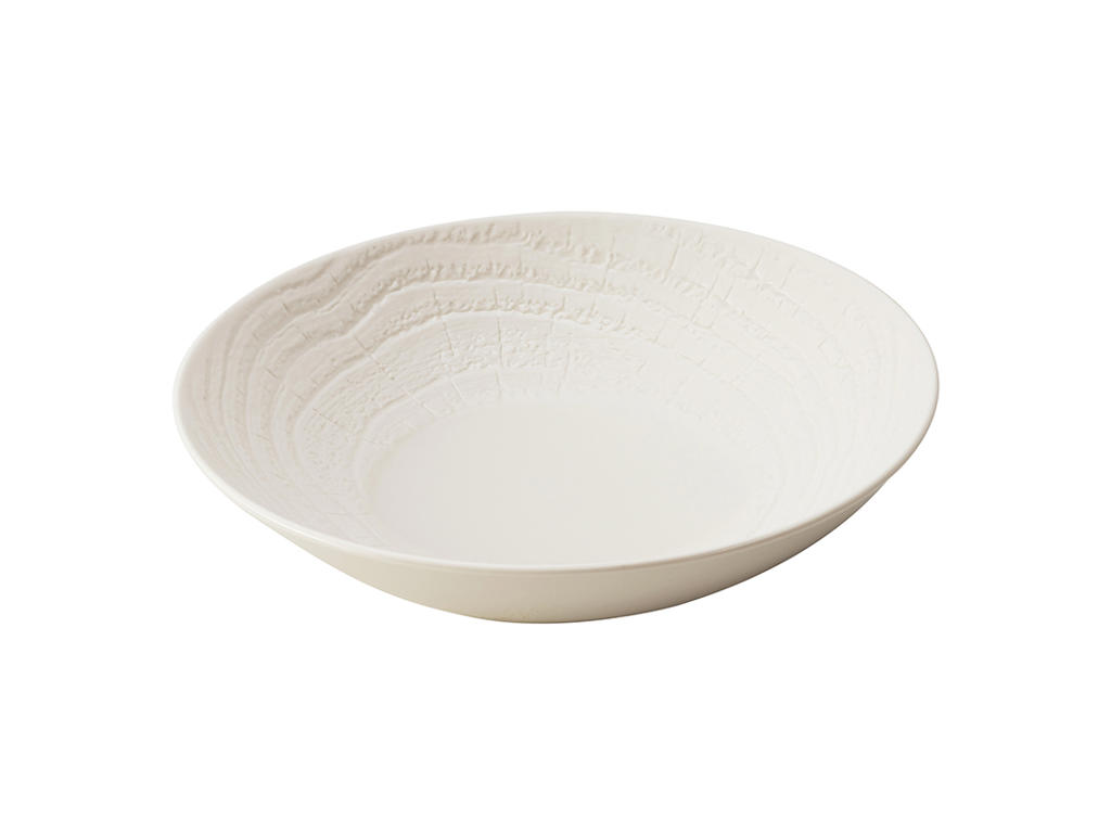 Plate deep 24 Ivory Aborescence