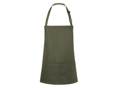 Apron with pockets Moss Green 75x60 cm