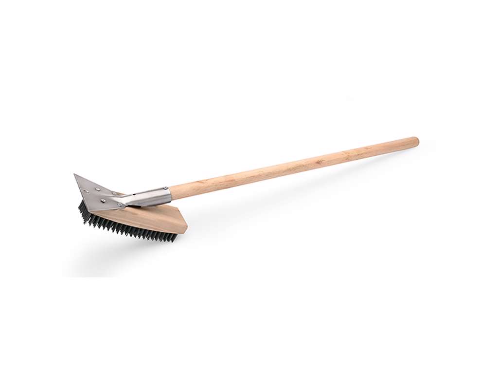 Pizza grill brush with scraping edge 75 cm