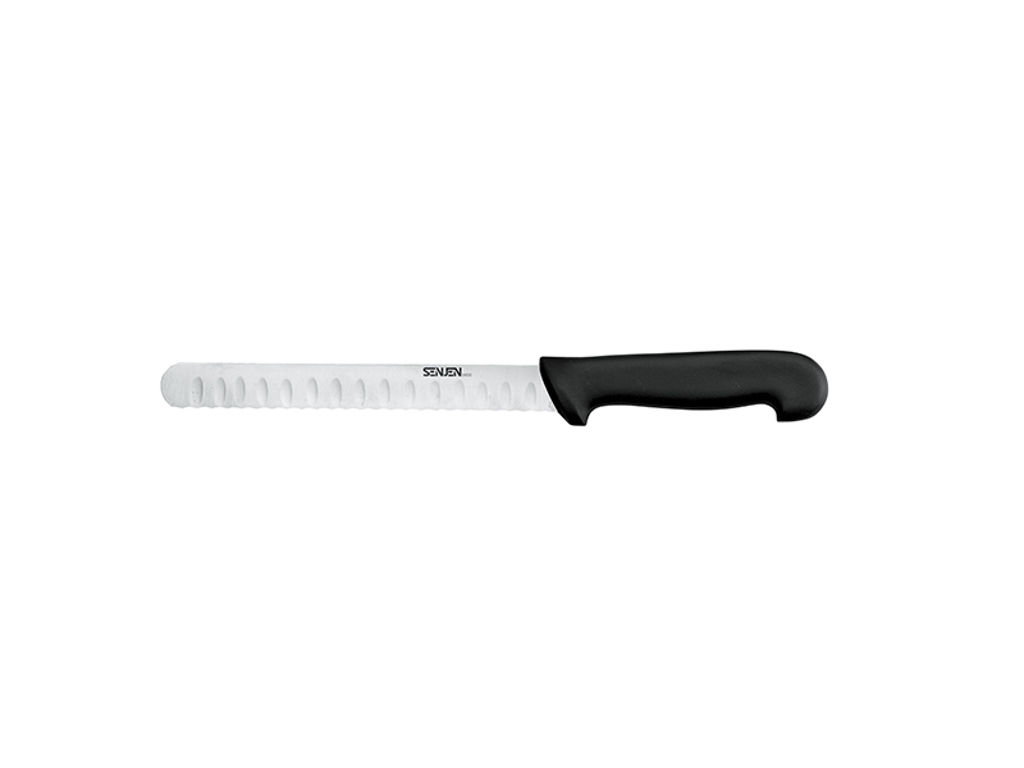 Bagel knife, 20 cm, Senjen Basis, Black, with air and wave cut