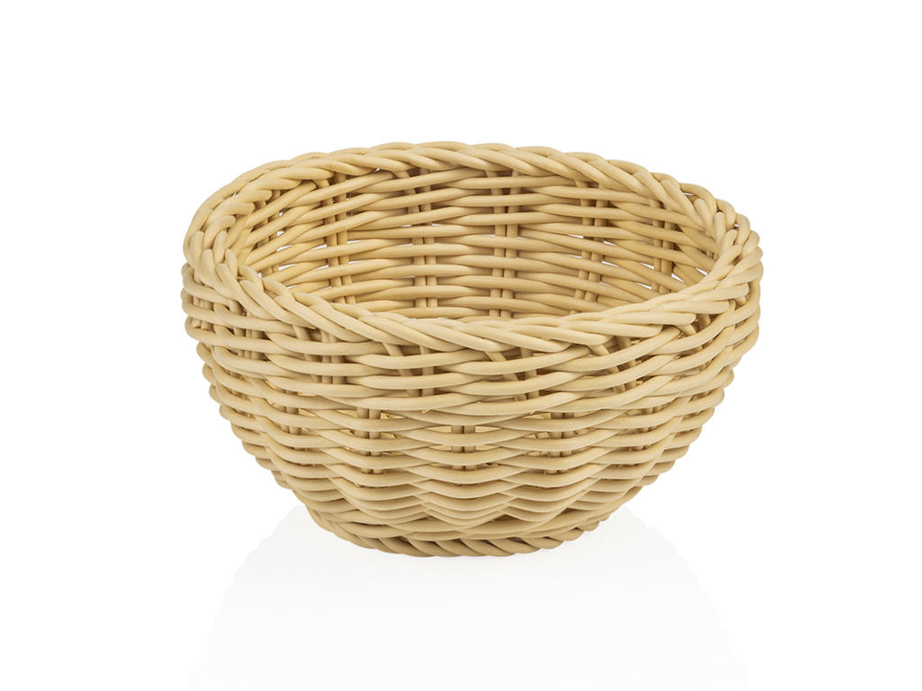 Bread basket Light Beige Ø16 cm H8 cm Weaver P