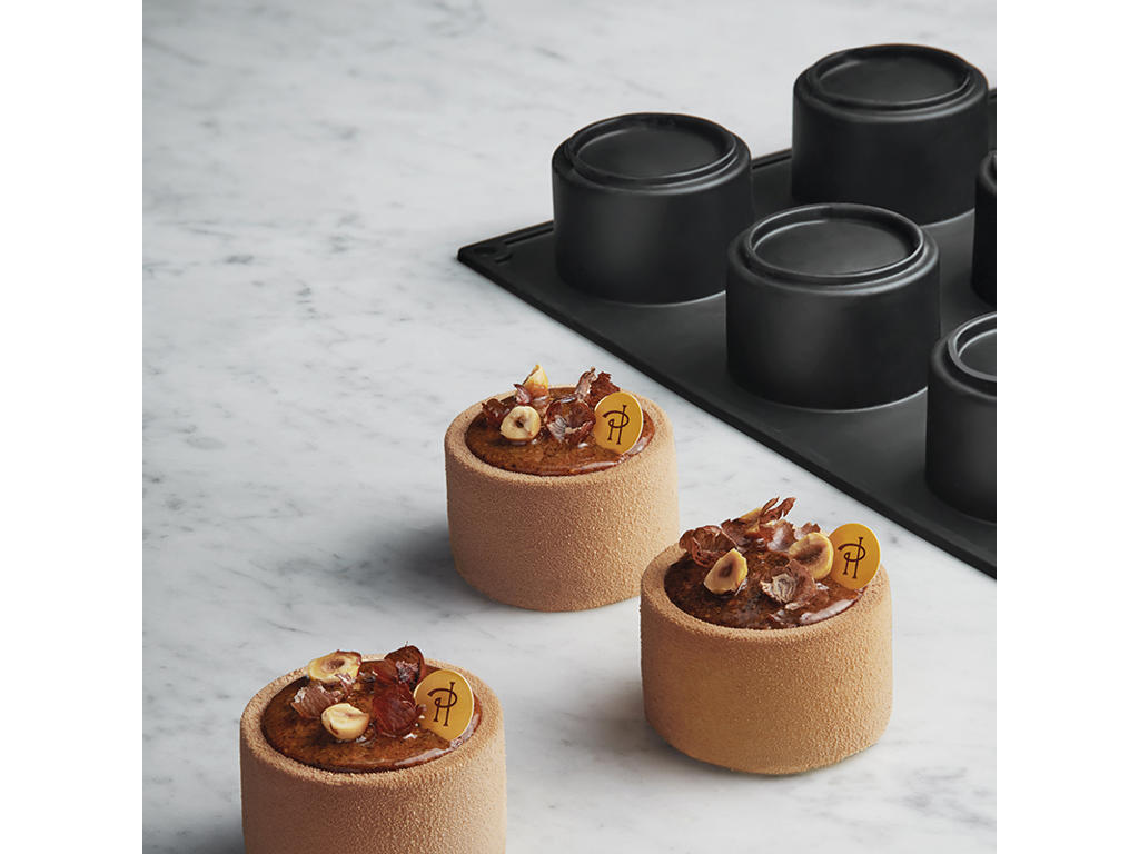 Pavoni Pavoflex silicone mold cylinder – 12 x 130 ml