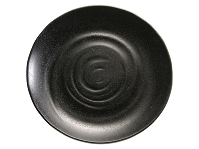 Melamin tallerken Ø 28 cm sort