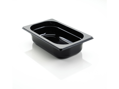 Canteen Polycarbonate Black 1/4 GN 10 cm