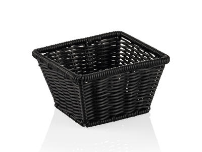 Basket Black 1/6GN 17.5x16x10 cm Weaver Pro