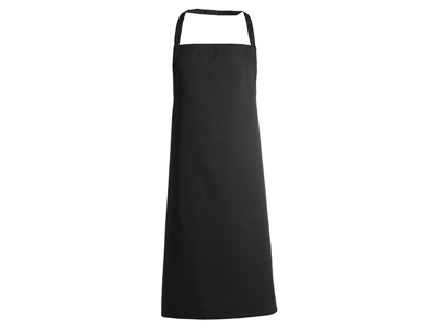 Smock apron w/o pockets black 70x90