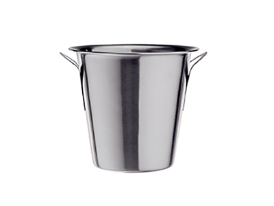 Wine cooler ø 22 cm in stainless steel with handles