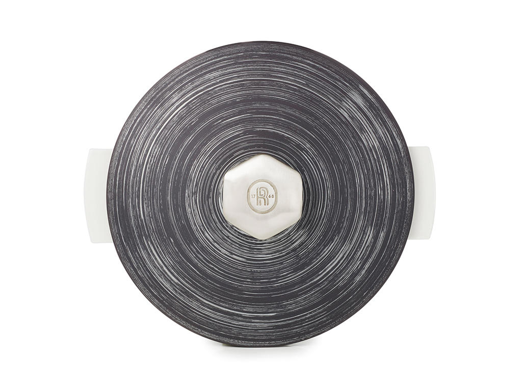 Lid for pot Ø28 cm Unglazed Black/Silver Revolution 2