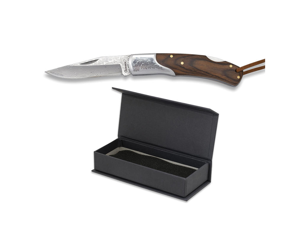 Pocket knife 6.5 cm 73 layers Holk laser engraved