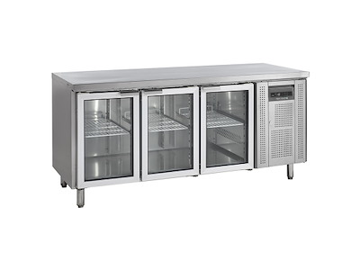 Refrigerated display case 3 glass doors GN1/1