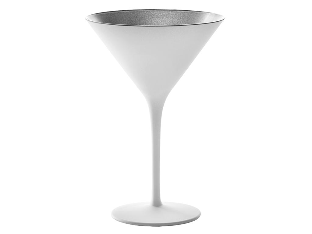 Cocktail Glass with Glass White/Silver Size 24cl - 172x116mm
