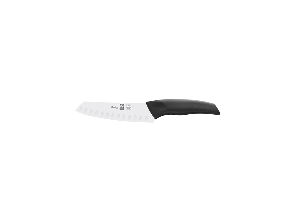 Santoku knife, 14 cm, Icel I-Tech, black