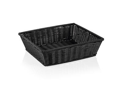 Basket Black 2/3GN 35.5x32.5x10 cm Weaver P