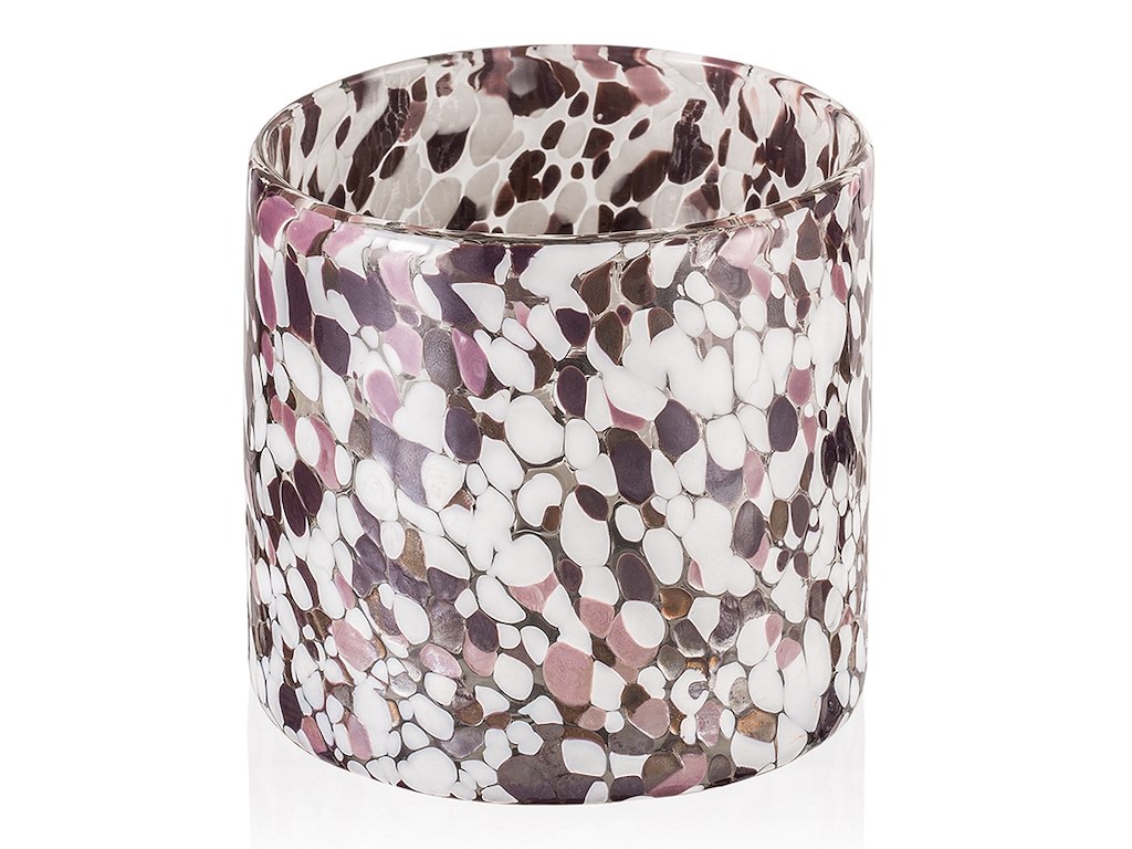 Candle holder Ø10x10 cm Glass Sprinkles Berry