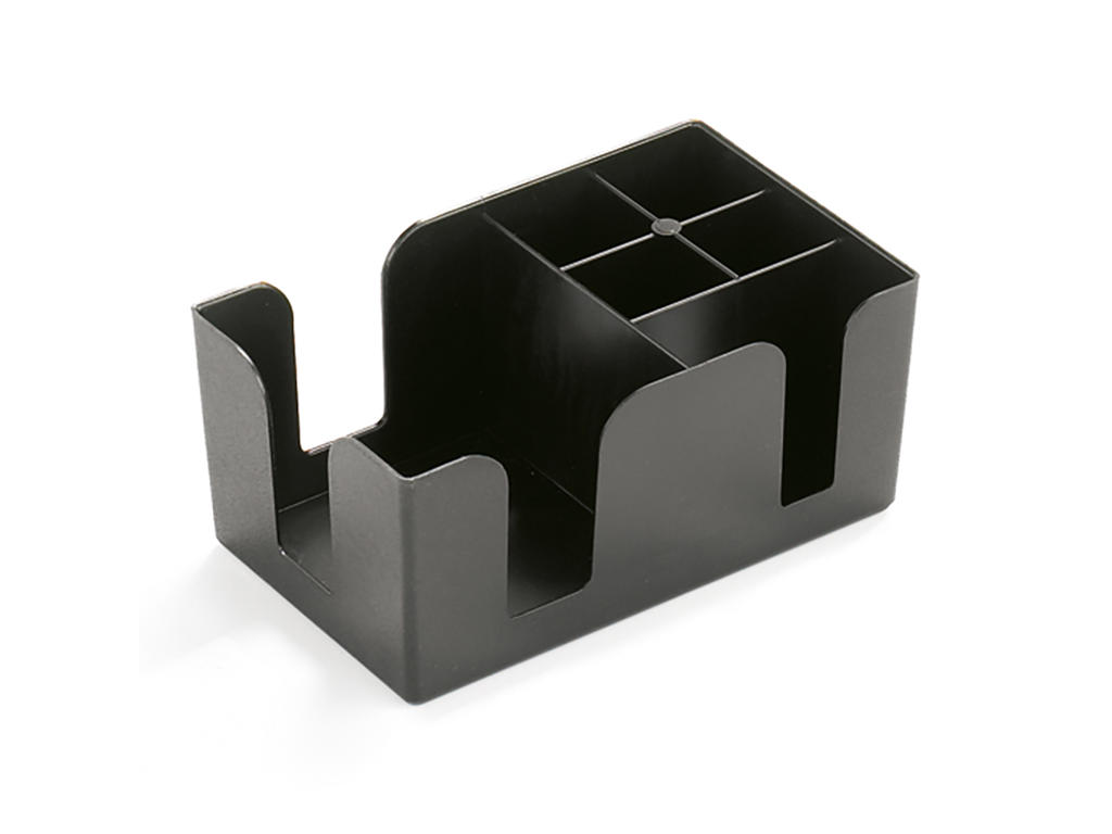 Bar assortment holder black plastic
