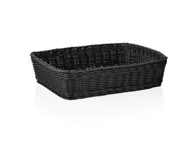 Bread Basket Black 40x30x10 cm Weaver Pro