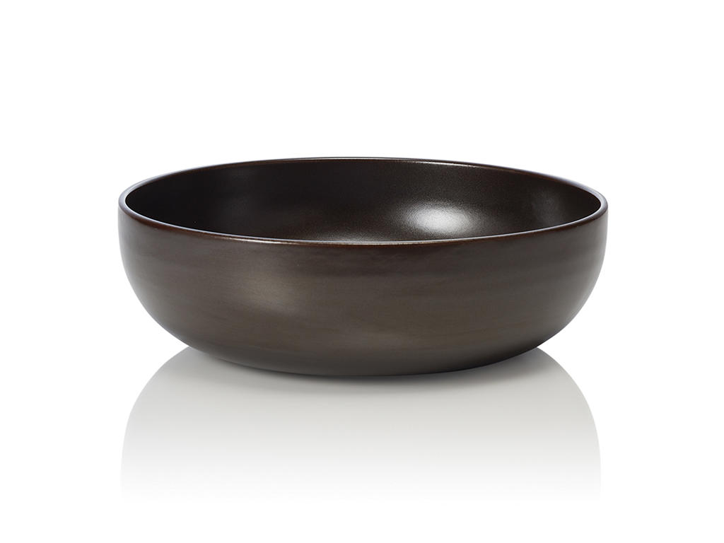 Bowl - Stoneware - Brown - 260x260x85mm - 2ltr - Dishwasher Safe - Stackable - Temperature Resistant -20-250°C