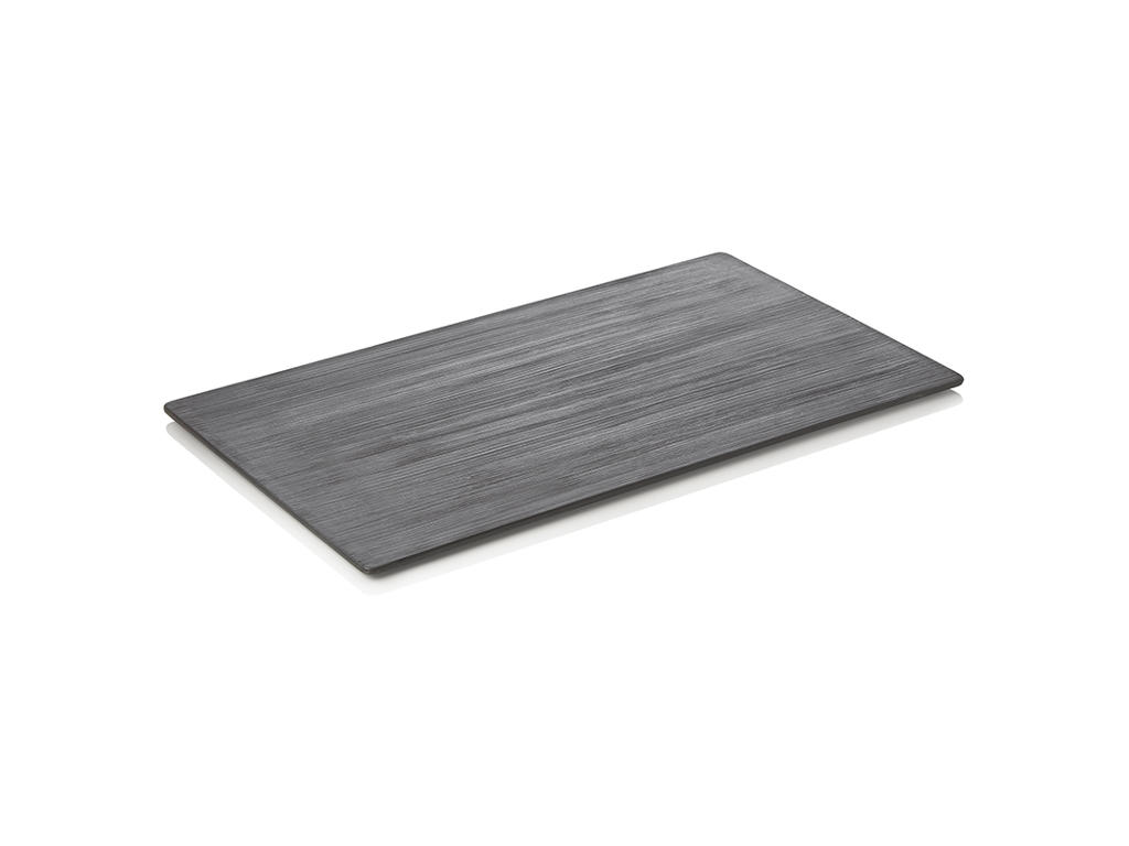 Serving Platter with Porcelain Black GN1/1 10x325x530mm