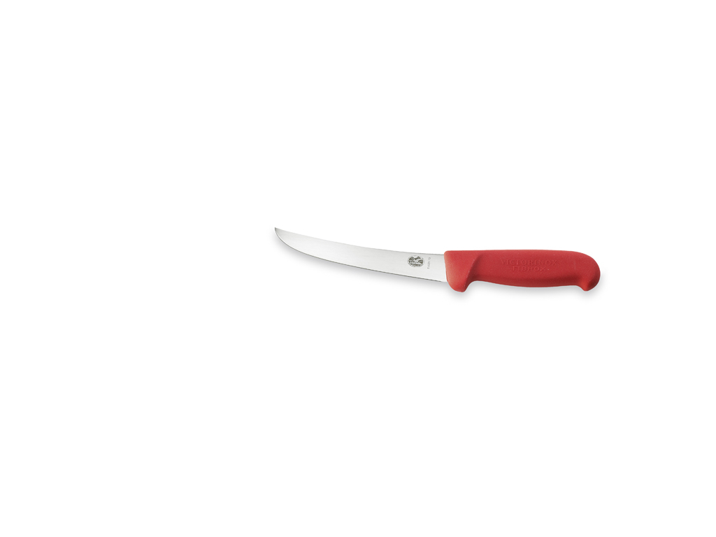 Deboner, 15 cm, Victorinox Fibrox, red, with curve