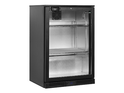 Backbar 1 door Black 118 ltr.