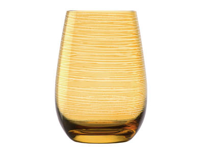 Amber Yellow Water Glass 46.5cl 120x64mm