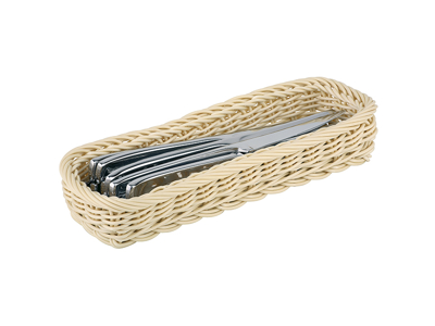 Cutlery baskets 27x10 cm 1 compartment natural