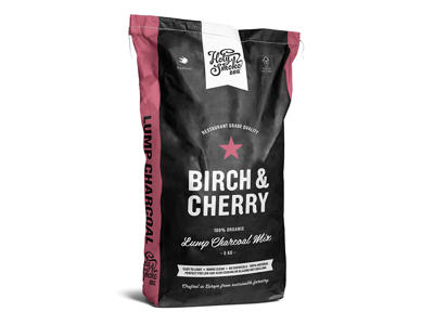 Charcoal 5 kg Birch wood/Cherry Holy Smoke