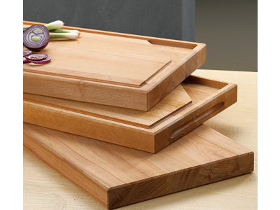 Wood cutting board WITH groove 75x40x4 cm