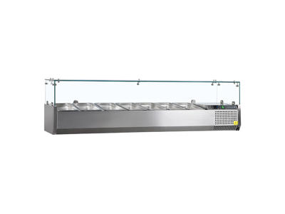 Cooling attachment GN1/3 x7 RF glass top