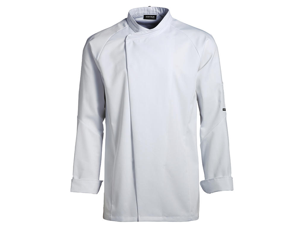 Kentaur Chef Jacket Unisex White with Long Sleeve