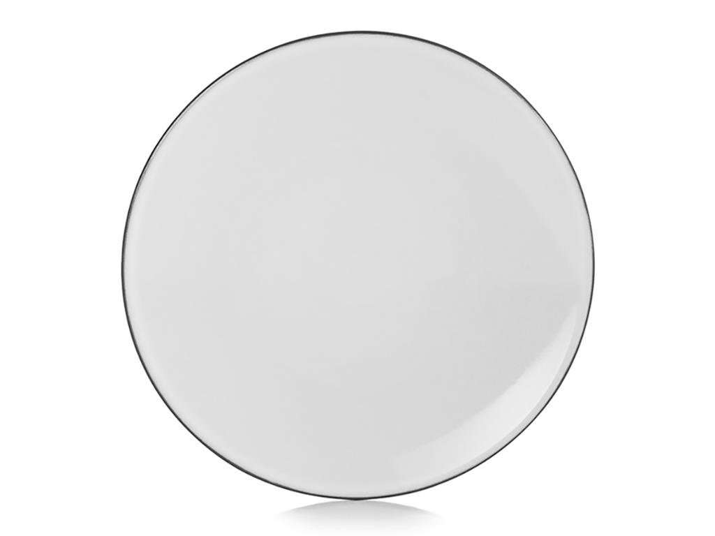 Equinoxe Bread Plate Ø 16 cm Cumulus White