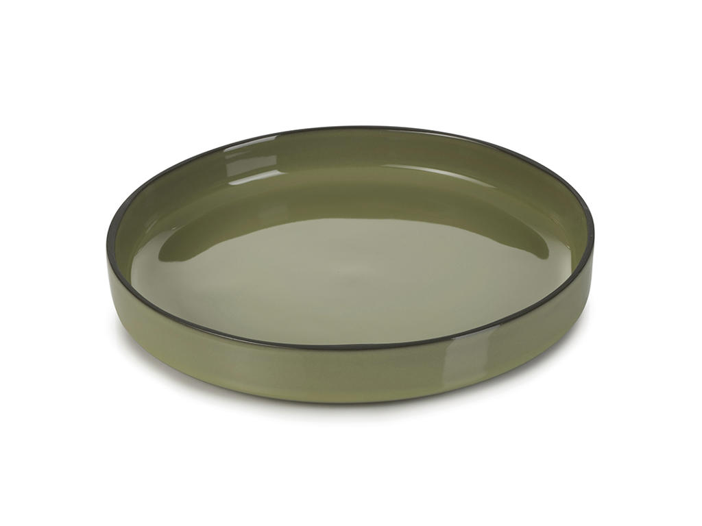 Plate Ø23 cm beige Caractere