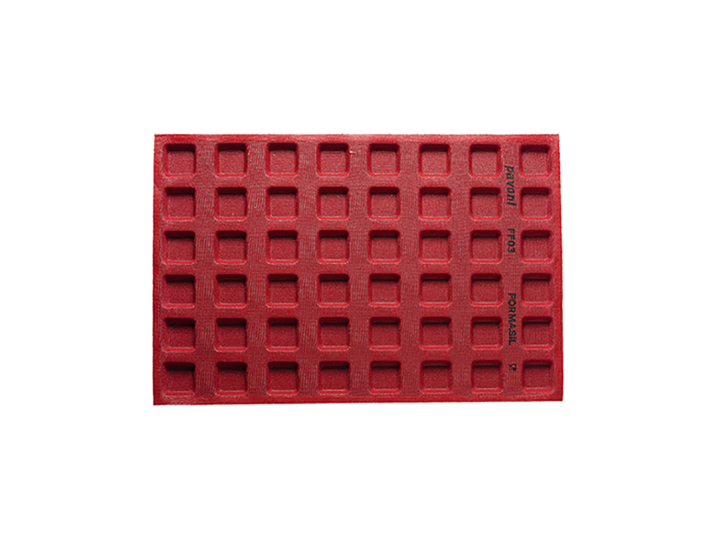 Baking mold Formasil 48 pieces square